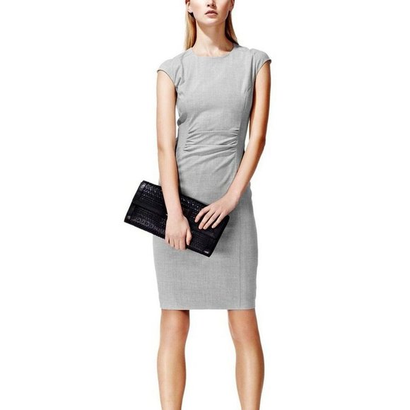 reiss grey dress Grey Lamé Dress | Reiss Dress main image 1